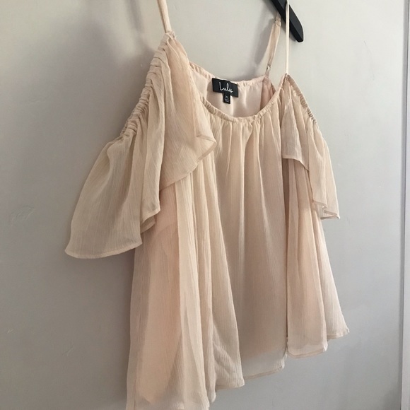 NWT Lulus | Got Me Moving Blush Pink Off-the-Shoulder Top | XL - Picture 10 of 13